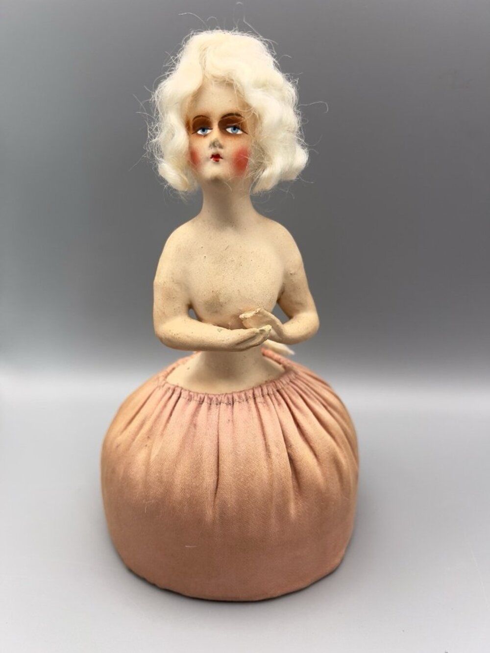 Antique 1920s Art Deco Boudoir Pin Cushion Doll